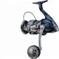 Dogfish Tackle & Marine Shimano Twinpower SW spinning reel in dark blue and silver with a metal body and handle.