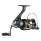 Dogfish Tackle & Marine Shimano Ultegra FD spinning reel in dark grey and gold with a silver bail wire and black handle.