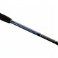 Dogfish Stik Coastal Series graphite spinning fishing rod with blue diamond pattern and black EVA foam grip.