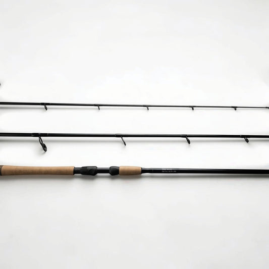 Dogfish Tackle & Marine Stik Elite Series graphite spinning rod with cork grip and Fuji guides.