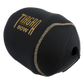 Dogfish Tackle & Marine black neoprene reel cover with gold TIAGRA 80W logo and stitching