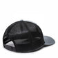 Dogfish Florida Native Premium Trucker Hat in grey with black mesh back panels and a slightly pre-curved brim.