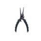 Dogfish Tackle & Marine Tsunami 6.5-inch stainless steel split ring pliers in black with ergonomic non-slip grips.