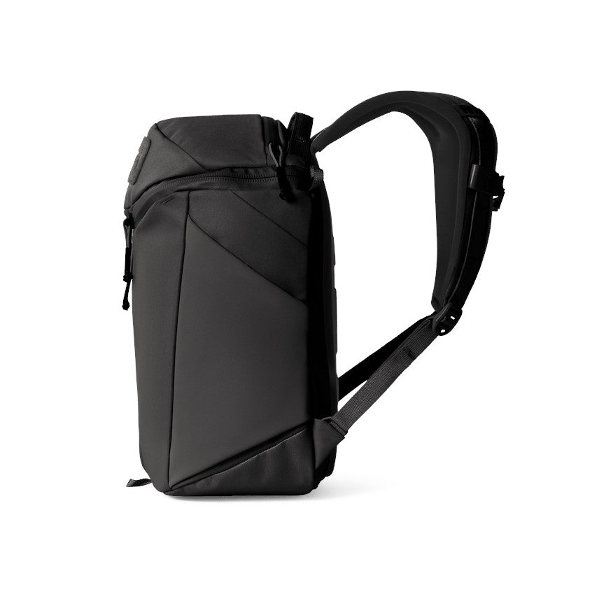 Dogfish Tackle & Marine Yeti Ranchero 12L black everyday carry backpack with durable TuffSkin nylon and side profile