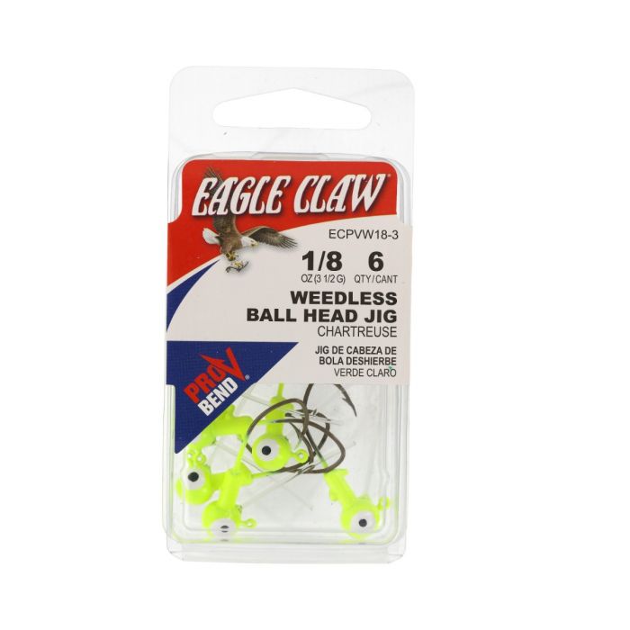 Eagle Claw Pro Weedless Ball Jig Head - Dogfish Tackle & Marine