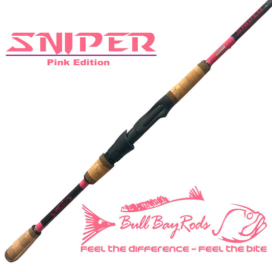 Bull Bay Sniper Pink Spinning Rod - Dogfish Tackle & Marine