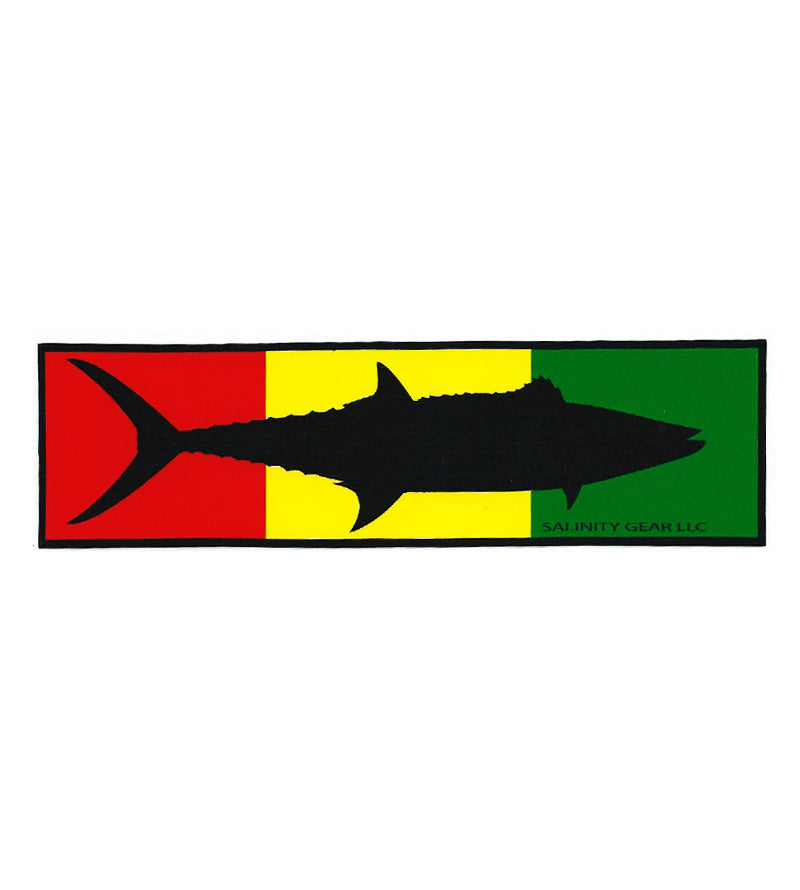 Salinity Rasta Kingfish Sticker