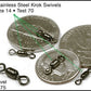 Krok Stainless Steel Snap Swivels - Dogfish Tackle & Marine