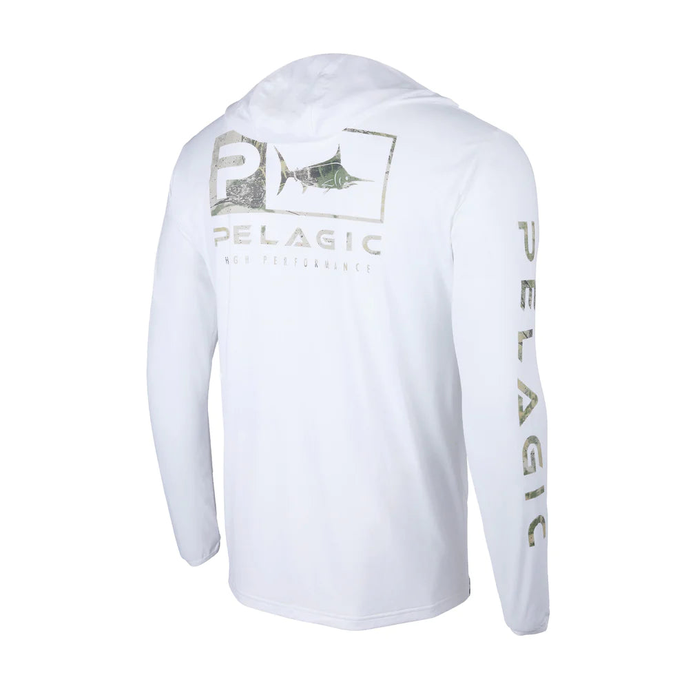 Pelagic Aquatek Tails Up Hooded Fishing Shirt XL