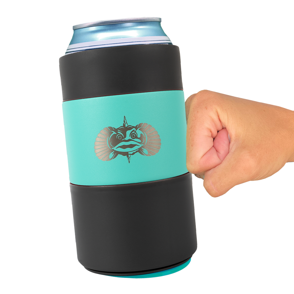 Toadfish 12oz Non-Tipping Can Cooler Dogfish Tackle Marine