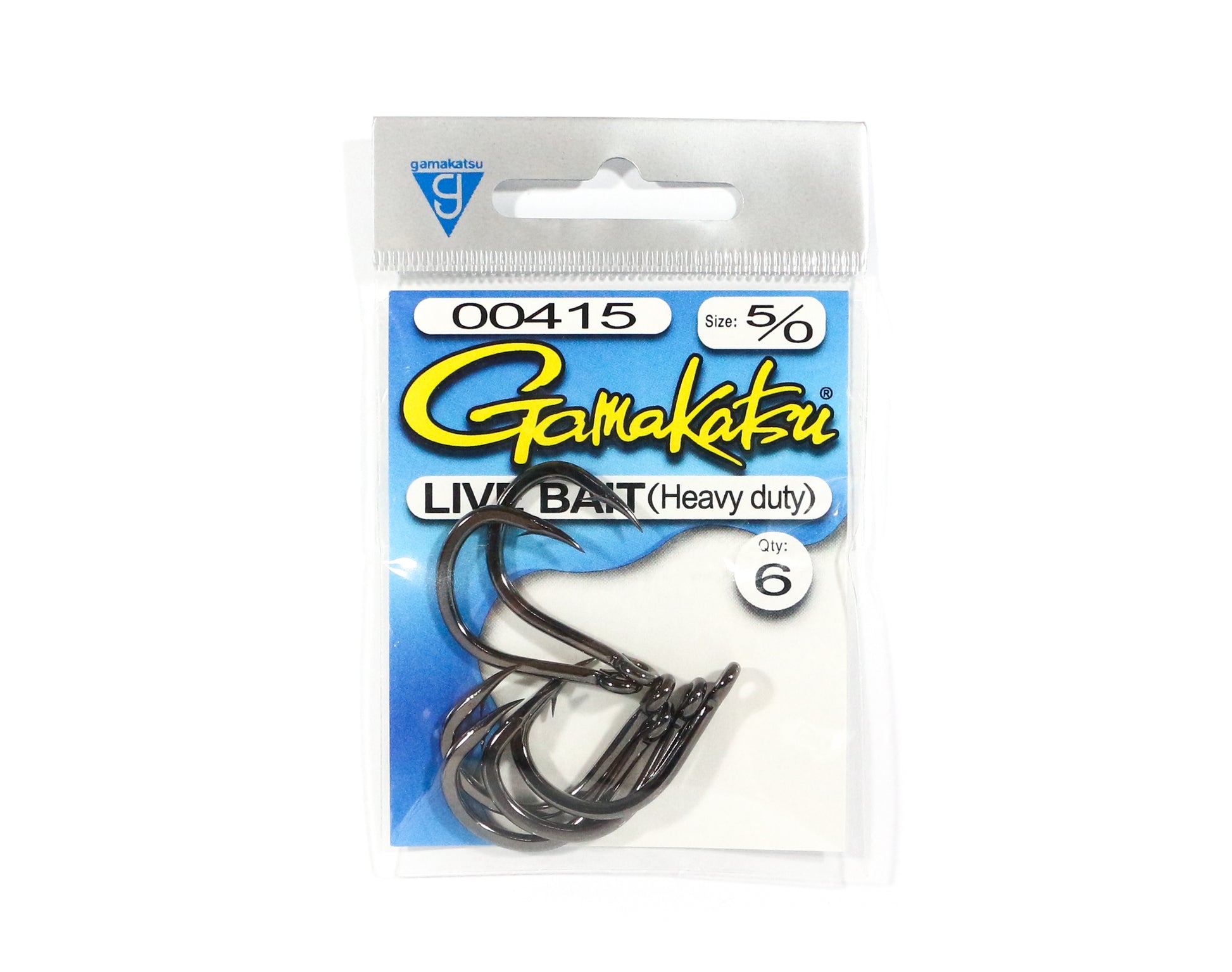 Gamakatsu Live Bait Hook (Heavy Duty) 5/0 (6ct) 00415