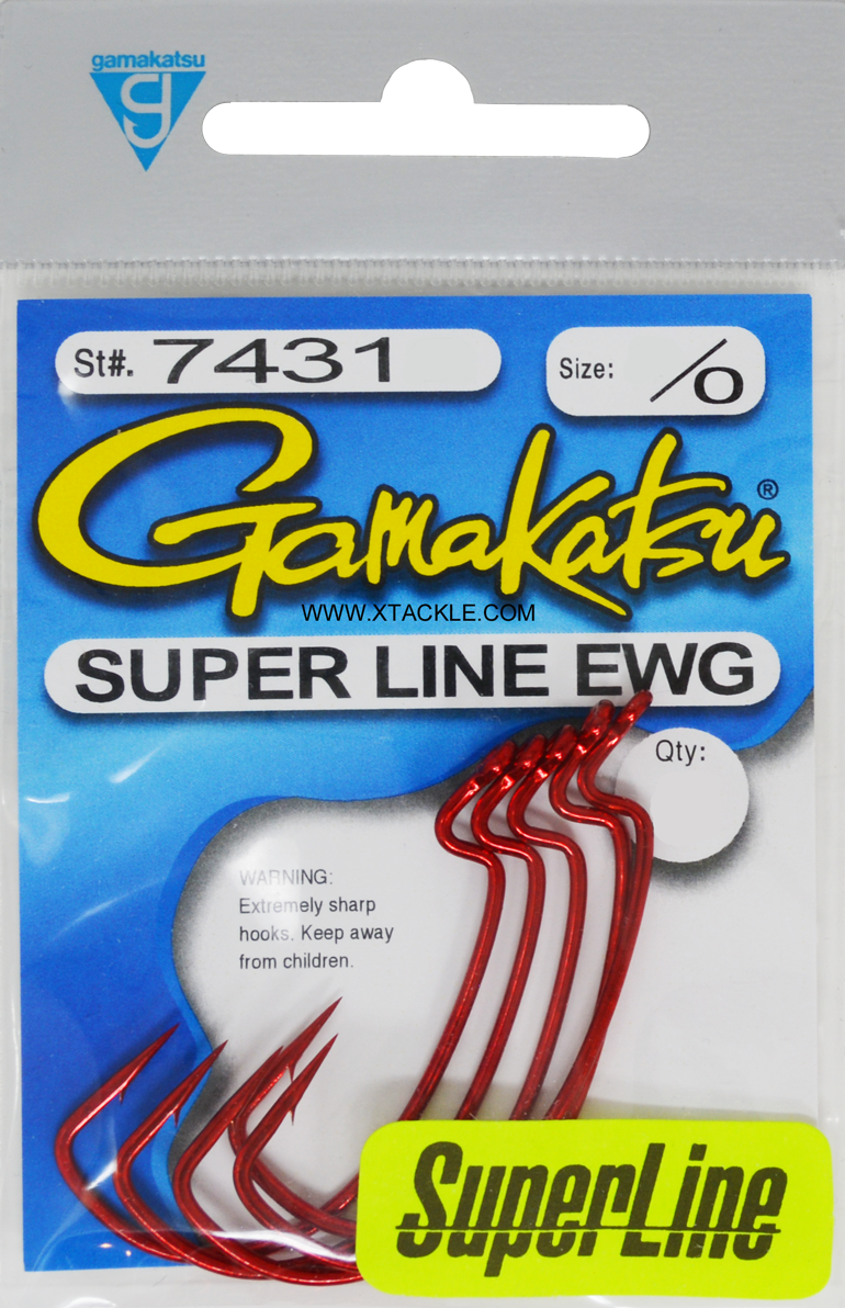 Gamakatsu Super Line EWG (Black Nickel & Red)