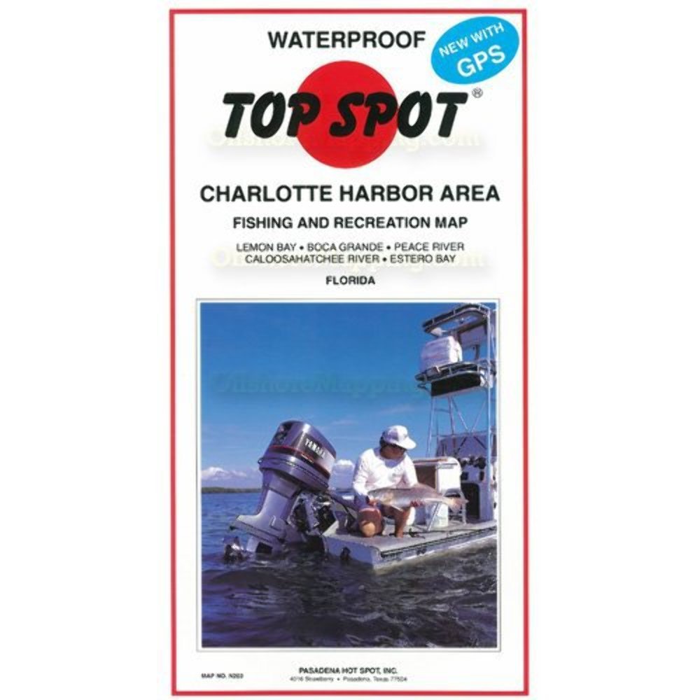 Top Spot Fishing Map for Homosassa Area