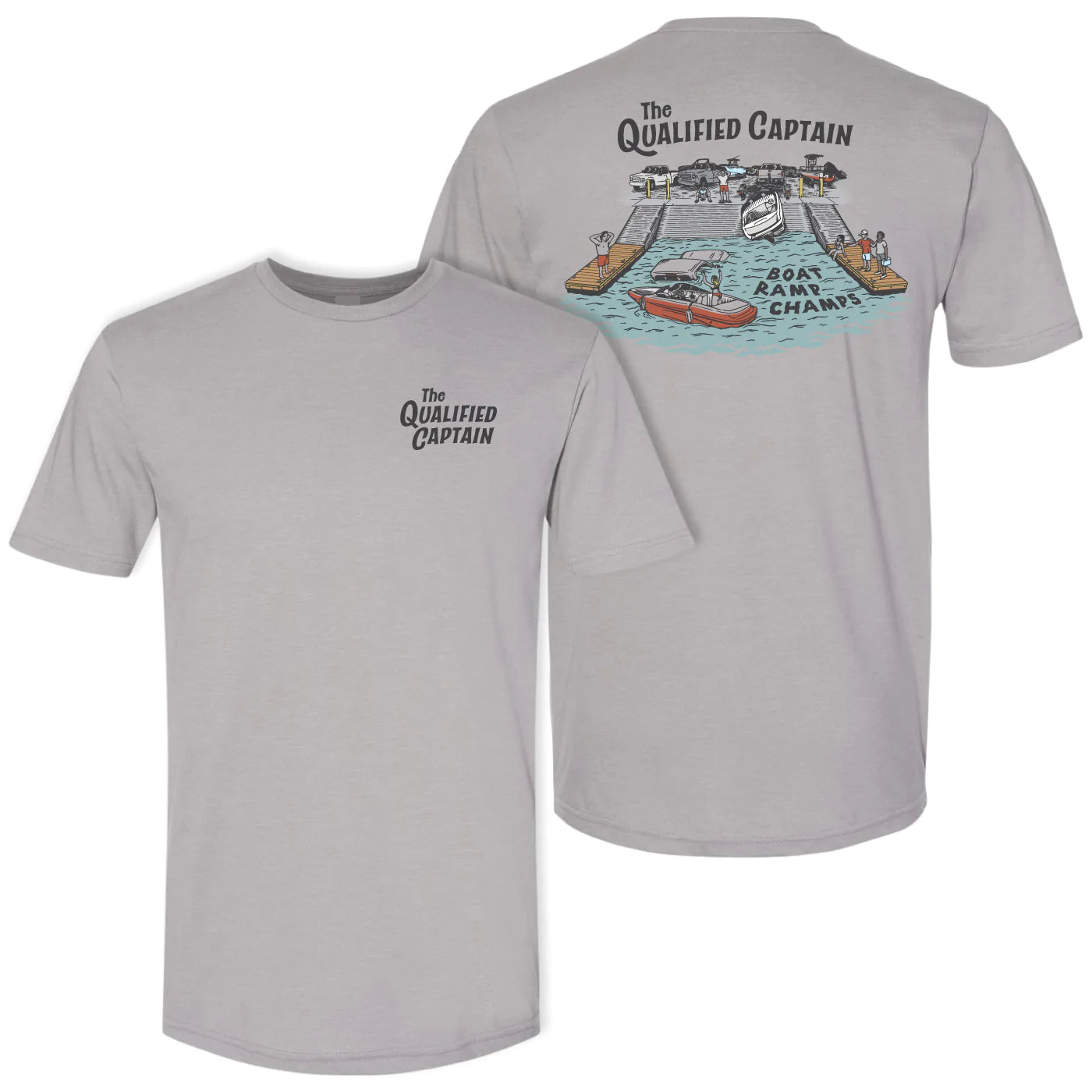 Qualified Captain Boat Ramp Champ Tee - Dogfish Tackle & Marine