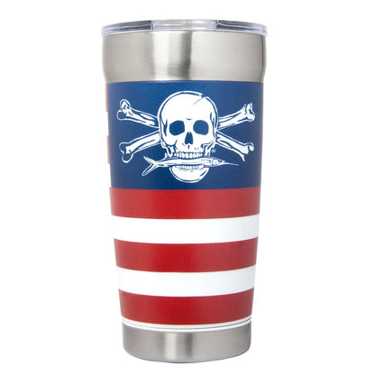 Calcutta  Red, White & Blue Powder Coated Traveler - 20oz (Limited Edition) - Dogfish Tackle & Marine