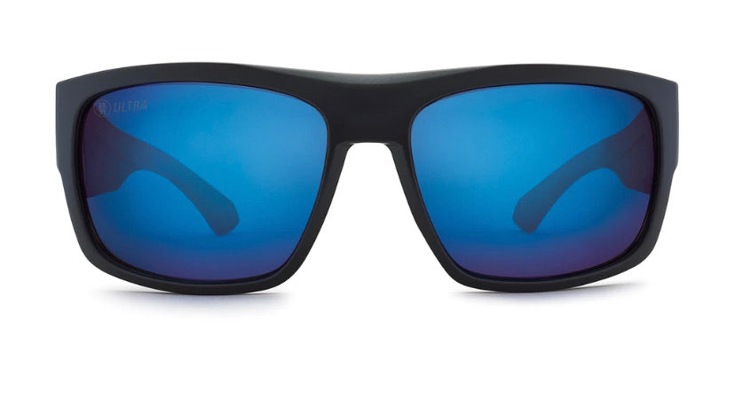 Kaenon Burnet FC Polarized Sunglasses Matte Black / Pacific Blue Mirror - Dogfish Tackle & Marine