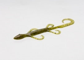 blue lizard with yellow tail fishing lure Zoom 6" Lizard Watermelon / Red