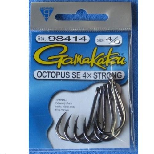 GAMAKATSU Octopus Hooks | 1/0 2/0 3/0 4/0 5/0 6/0 7/0 8/0 9/0 10/0, 1 2 4 6  8