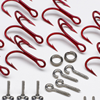 Mirrolure PS Hook Kit - Perma Steel Replacement Hooks - HKPS