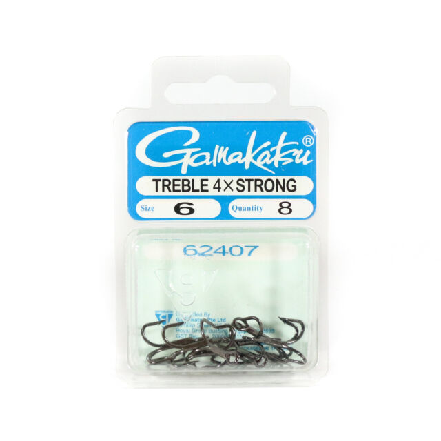 Gamakatsu 4X Strong Treble Hooks 4