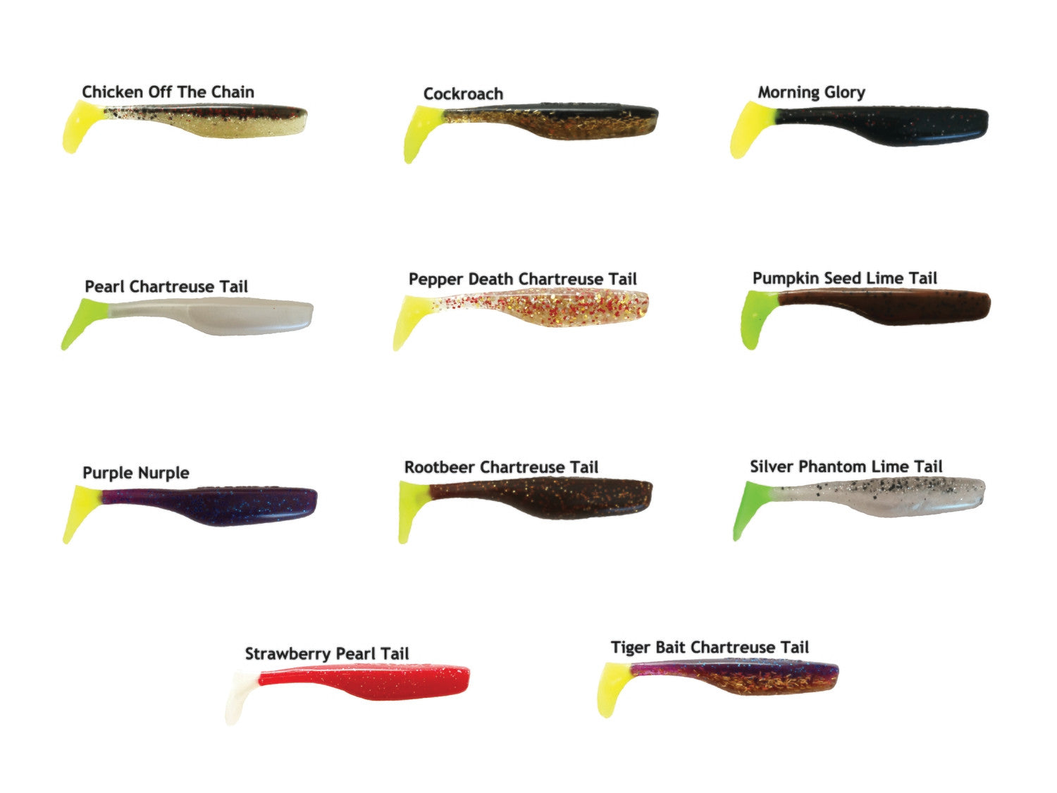 bass slayer lures Slayer Inc Sinister Swim tail 3.5" and 4" SST 3.5" / Clear Gold